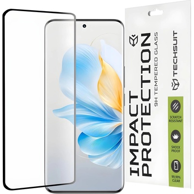 Techsuit защитно пълно покриващо стъкло 111D за Honor 100 - Черен KP30898 (30898)