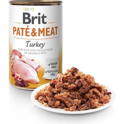 Brit Paté & Meat Dog Turkey 400 g – Zbozi.Blesk.cz