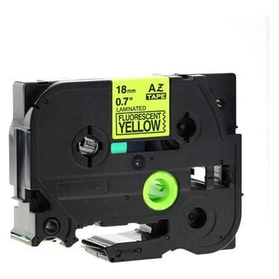 Compatible Съвместима лента с Brother TZ-C41/TZe-C41, сигнал 18mm x 8m, черен печат/жълт фон (TZeC41)
