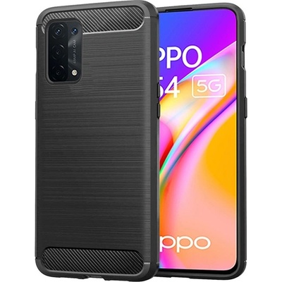 Gigapack Oppo A74 5G GIGAPACK силиконов протектор за телефон, удароустойчив, карбонов модел, ЧЕРЕН GP-120606 (GP-120606)