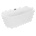 Mexen Luna 160x75 cm white/black (52031607500-70)