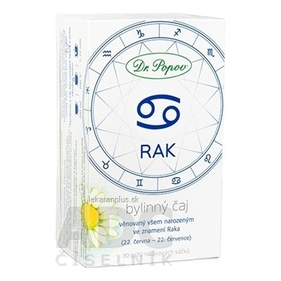 Dr. Popov Bylinný čaj RAK 20 x 1,5 g