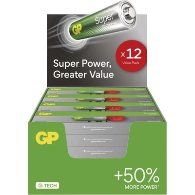 Alkalická baterie GP Super AAA (LR03), 288 ks, display box – Sleviste.cz