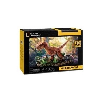 CubicFun National Geographic 3D Velociraptor Puzzles