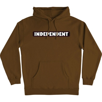 Independent Bar Logo P/O Hooded Heavyweight Brown