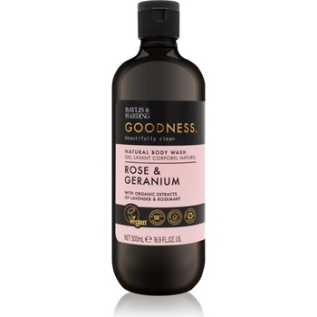 Baylis & Harding Goodness Rose & Geranium душ гел с аромат на цветя 500ml