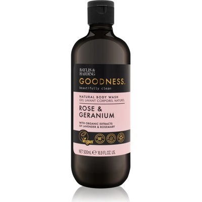 Baylis & Harding Goodness Rose & Geranium душ гел с аромат на цветя 500ml