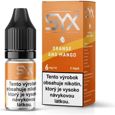 Syx Classic Orange and Mango 10 ml 6 mg