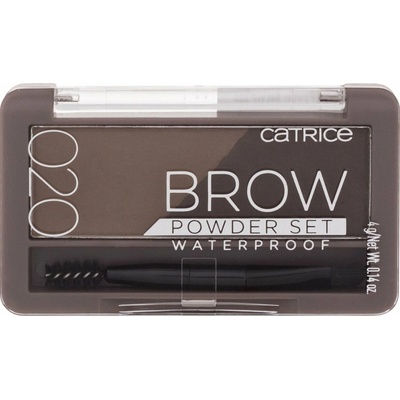 Catrice Brow Powder Set Waterproof set na obočí voděodolný 020 Ash Brown 4 g