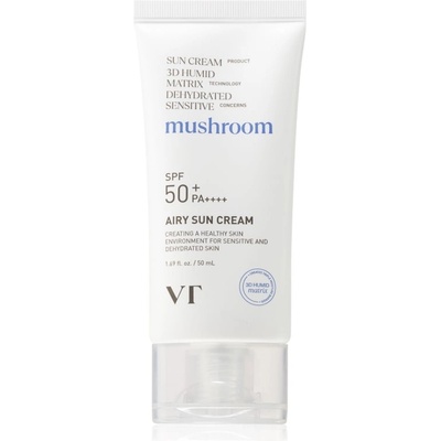 VT Cosmetics Mushroom Airy Sun Cream защитен крем за лице с хидратиращ ефект SPF 50+ 50ml