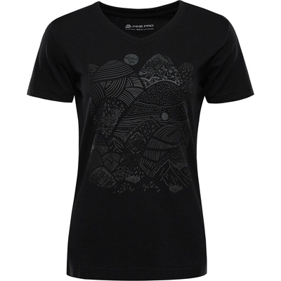 ALPINE PRO Дамска функционална тениска с Cool-Dry ALPINE PRO GREMA 2 black вариант pb ALPINE PRO | Cheren | ЖЕНИ | XS