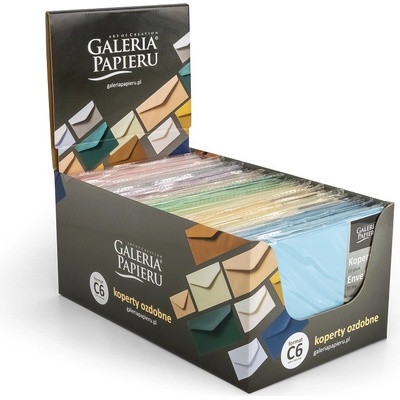 Galeria Papieru obálky C6 mix metalické barvy, 45bal./DISPLAY