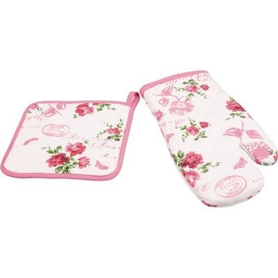 Vesna | Set chňapka a podložka Růžičky 1 + 1