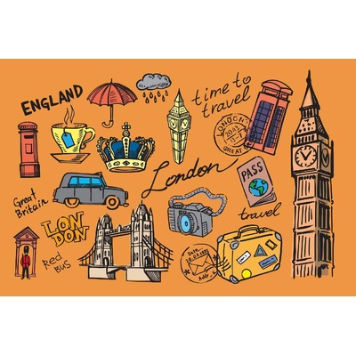 DIMEX ART Флизелинов фототапет колекция великобритания 375 x 250 см