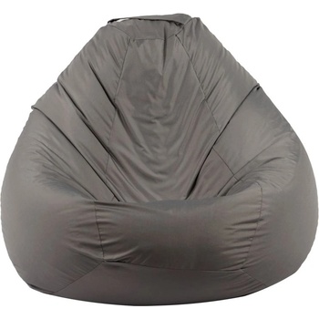 Pufrelax Калъф за пуф круша, 520л. , Nirvana Gigant - Teteron Grey, (Не съдържа пълнеж), за открито