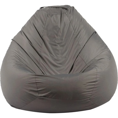Pufrelax Калъф за пуф круша, 520л. , Nirvana Gigant - Teteron Grey, (Не съдържа пълнеж), за открито