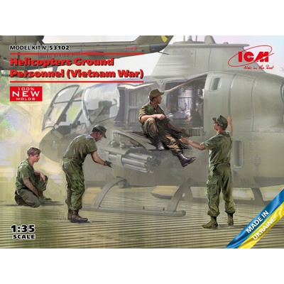 ICM Helicopters Ground Personnel Vietnam War 1:35