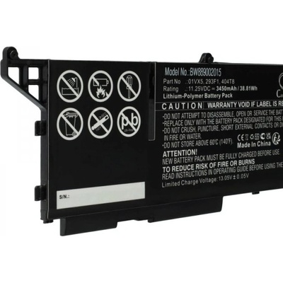 VHBW Батерия за Dell Latitude 13 7330, 3450 mAh (889002015)