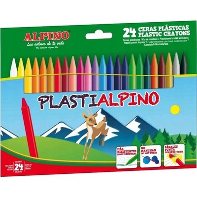 Alpino voskové pastelky 24 ks