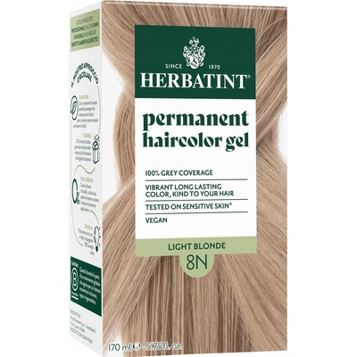 Herbatint 8N Světlá blond barva na vlasy, 170 ml