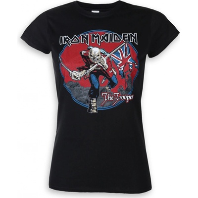 metal Rock off Iron Maiden Trooper Red Sky Čierna