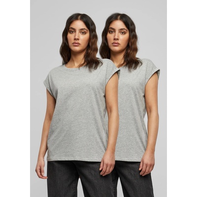 Urban Classics 2 Броя Изчистени Дамски ТенискиPre-Pack Ladies Extended Shoulder Tee 2-Pack grey XSUB-PP771P-00111 - Камуфлаж, размер S