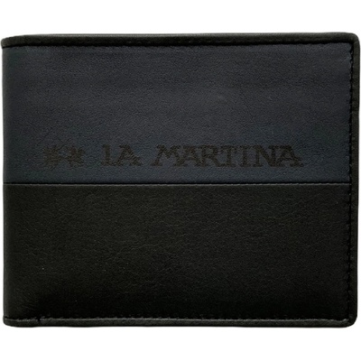 La Martina Aron pánská kožená černá /MODRÁ