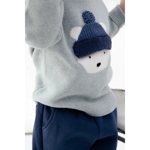 Donsje пуловер за деца от мериносова вълна Denn Merino Wool Sweater Polar Bear (4083508.98.128)