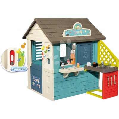 Smoby Domeček s obchodem Sweety Corner Playhouse se zvonkem a kuchyňka