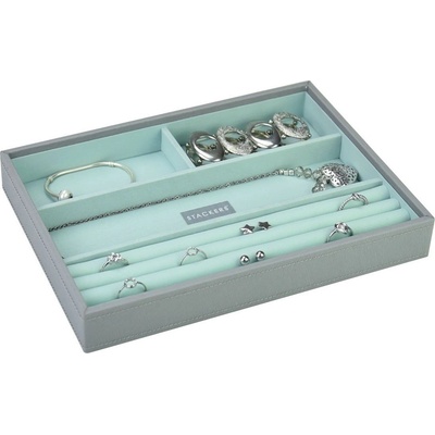 Stackers Ковчеже за бижута Stackers 4 камерен cлassic сиво-ментово (73547)