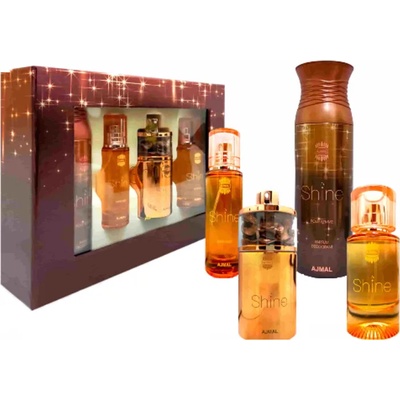Ajmal Shine Gift Set - EDP 75 ml + Body Lotion 100 ml + Hair Mist 30 ml + Deodorant 200 ml за жени