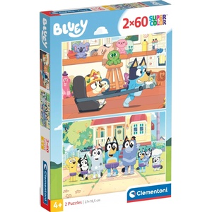 Clementoni Детски пъзел Clementoni от 2 x 60 части - Блуи (24813) - baby