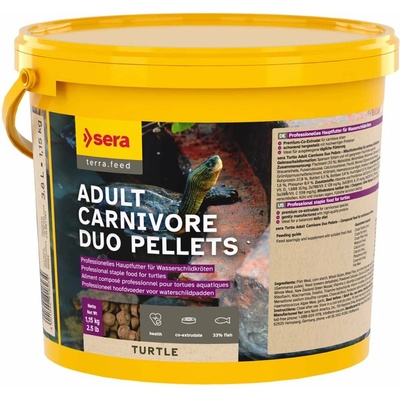 Sera Turtle Adult Carnivore Duo Pellets 3800 ml – Zboží Mobilmania