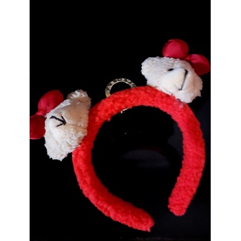 Radi handmade Диадема с мече и червена панделка (763)