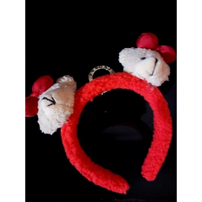 Radi handmade Диадема с мече и червена панделка (763)