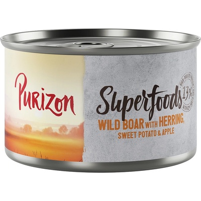 Purizon Adult Superfoods divočák se sleděm batáty a jablkem 24 x 140 g