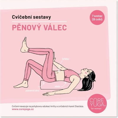 CoreYoga Cvičebnice – Pěnový válec
