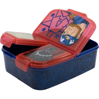 Stor Delený plastový box na desiatu Avengers 74120