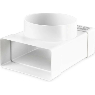 VENTS odbočka plastová T kus 90° přechod kruhové-ploché potrubí 100 mm 55 x 110 – Sleviste.cz