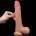 Lovetoy Sliding Skin Dual Layer Dong Whole Testicle 9.5" Flesh