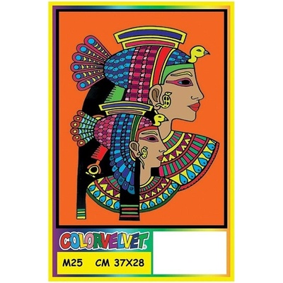 Colorvelvet M25 Egypťanky zamatová omaľovánka obraz 37x28cm
