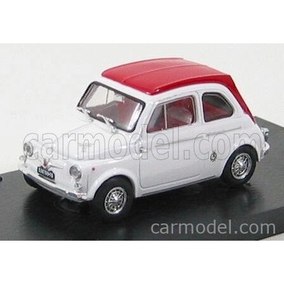 Brumm Fiat 500 595ss Abarth 1964 Bílá Červená 1:43