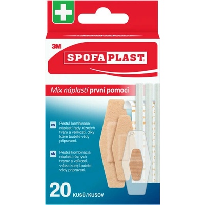 Spofaplast 607 Náplasti první pomoci mix 20 ks