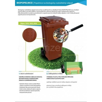 Plastik Gogić Plastová popelnice 120 l na BIOODPAD