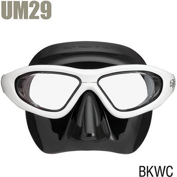 TUSA маска за фрийдайвинг бяла рамка (tus um29 bkwc)