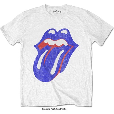 The Rolling Stones tričko Blue & Lonesome Vintage biele