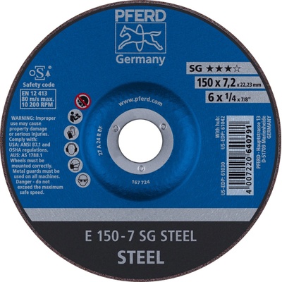 Pferd Brúsny kotúč 150 x 7,2 x 22,23 mm 4007220640791