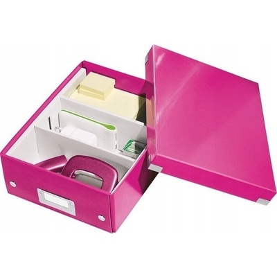 Leitz Malá organizační krabice Click & Store, Růžová