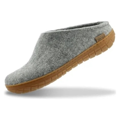 Glerups Slip on with natural rubber sole honey grey grey