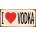 Ceduľa I Love Vodka